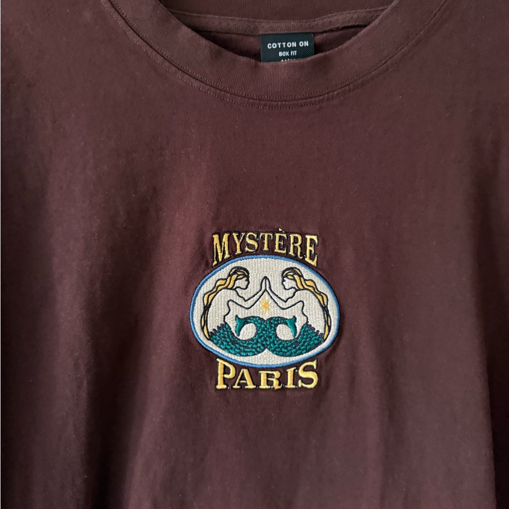 Cotton On Box Fit Tee - brown 100% cotton